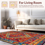 Bold Multicolored Woven Design(Red)