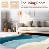 Elegant Blue Toned Artful Design(Beige)