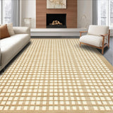Ultra Soft Area Rug, Non Slip, Stain Resistant, Washable Area Rugs for Living Room, Bedroom, Rustic Warm Beige Decorative Pattern(Beige)