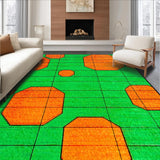 Ultra Soft Area Rug, Non Slip, Stain Resistant, Washable Area Rugs for Living Room, Bedroom, Sleek Contemporary Striped Pattern(Green)