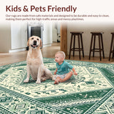 Earthy Tones Retro Diamond Design(Green)