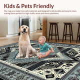Artisanal Black and Gray Tiled Design(Gray)
