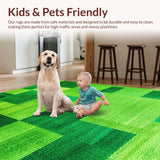 Elegant Shaggy Round Centerpiece(Green)