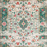 Cream Beige Distressed Artful Design(White)