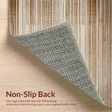 Ultra Soft Area Rug, Non Slip, Stain Resistant, Washable Area Rugs for Living Room, Bedroom, Elegant Textured Warmth Design(Beige)