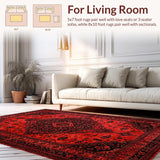 Striking Contemporary Medallion Style(Red)