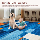 Playful Multi Hued Shapes(Blue)
