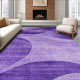 Ultra Soft Area Rug, Non Slip, Stain Resistant, Washable Area Rugs for Living Room, Bedroom, Trendy Luxe Lavender Ensemble(Purple)