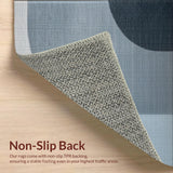 Ultra Soft Area Rug, Non Slip, Stain Resistant, Washable Area Rugs for Living Room, Bedroom, Contemporary Grey Abstract Living Room Stain-Resistant Rug(Gray)