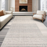 Ultra Soft Area Rug, Non Slip, Stain Resistant, Washable Area Rugs for Living Room, Bedroom, Striking Geometric Earth Tones(Gray)