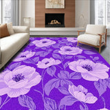 Ultra Soft Area Rug, Non Slip, Stain Resistant, Washable Area Rugs for Living Room, Bedroom, Lush Textured Contemporary Appeal(Purple)