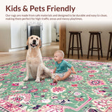 Chic Low Pile Abstract Design(Green)