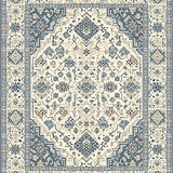 Ultra Soft Area Rug, Non Slip, Stain Resistant, Washable Area Rugs for Living Room, Bedroom, Rustic Neutral Geometric Fusion(Beige)