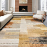Ultra Soft Area Rug, Non Slip, Stain Resistant, Washable Area Rugs for Living Room, Bedroom, Abstract Boho Dining Room(Beige)