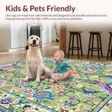 Colorful Retro Patterned Motif(Green)