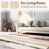 Beige and Slate Abstract with Dynamic Striped Composition(Gray)