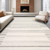 Ultra Soft Area Rug, Non Slip, Stain Resistant, Washable Area Rugs for Living Room, Bedroom, Non Slip Kitchen Mat Elegant Area in Beige & Grey(Gray)