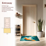 Lively Abstract Wave Composition(Blue)