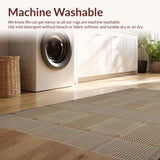 Contemporary Warm Neutral Grid Design(Beige)