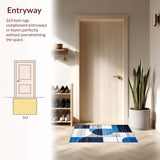 Striking Modern Linear Composition(Blue)