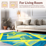 Elegant Modern Symmetrical Design(Blue)