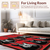 Bold Black and Red Contrast(Red)