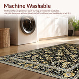 Ultra Soft Area Rug, Non Slip, Stain Resistant, Washable Area Rugs for Living Room, Bedroom, Braided Country Style Living Room Carpet(Yellow)