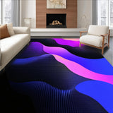 Ultra Soft Area Rug, Non Slip, Stain Resistant, Washable Area Rugs for Living Room, Bedroom, Modern Gradient Color Burst(Black)