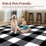 Cozy Earthy Tones Checkered Design(Black)
