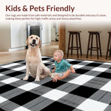 Cozy Modern Buffalo Plaid Statement(Black)