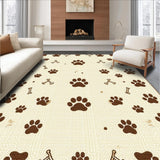 Ultra Soft Area Rug, Non Slip, Stain Resistant, Washable Area Rugs for Living Room, Bedroom, Trendy Soft Natural Color Palette(Beige)
