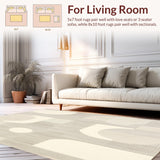 Beige Serenity Area Modern Curved Lines & Natural Aesthetic(Beige)