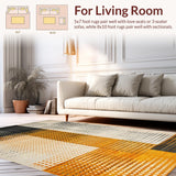 Ultra Soft Area Rug, Non Slip, Stain Resistant, Washable Area Rugs for Living Room, Bedroom, Vintage Inspired Rustic Cow Imagery(Gray)