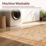 Ultra Soft Area Rug, Non Slip, Stain Resistant, Washable Area Rugs for Living Room, Bedroom, Sophisticated Neutral Trellis Style(Beige)