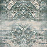 Ultra Soft Area Rug, Non Slip, Stain Resistant, Washable Area Rugs for Living Room, Bedroom, Rustic Textured Geometric Motif(Gray)