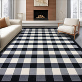 Contemporary Geometric Black Grey Aesthetic(Black)