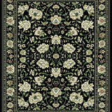 Vintage Floral Geometric Blend(Black)