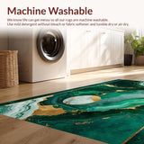 Emerald Gold Marble Elegance(Green)