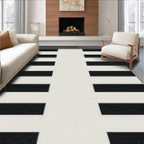 Ultra Soft Area Rug, Non Slip, Stain Resistant, Washable Area Rugs for Living Room, Bedroom, Scandinavian Soft Stripe Ensemble(Beige)