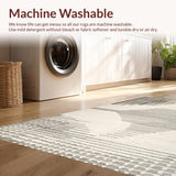 Ultra Soft Area Rug, Non Slip, Stain Resistant, Washable Area Rugs for Living Room, Bedroom, Artistic Subtle Animal Texture(Gray)