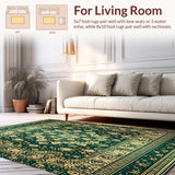 Intricate Geometric Spotted Area Featuring Motifs(Green)