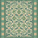 Ultra Soft Area Rug, Non Slip, Stain Resistant, Washable Area Rugs for Living Room, Bedroom, Ornate Olive Meditation Space Washable Rug(Ivory)