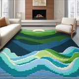 Contemporary Colorful Symmetrical Elements(Green)