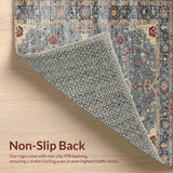 Ultra Soft Area Rug, Non Slip, Stain Resistant, Washable Area Rugs for Living Room, Bedroom, Rustic Earth Tone Trellis Pattern(Beige)