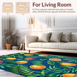 Colorful Abstract Botanical Motif(Blue)