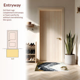 Ultra Soft Area Rug, Non Slip, Stain Resistant, Washable Area Rugs for Living Room, Bedroom, Unique Wilderness Cultural Design(Gray)