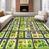 Vibrant City Map Play Design(Green)