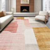 Ultra Soft Area Rug, Non Slip, Stain Resistant, Washable Area Rugs for Living Room, Bedroom, Blush Symphony: Plush, Harmonious Rug(Pink)