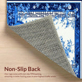 Charming White and Blue Tiled Design(Blue)