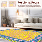 Whimsical Multicolored Lattice Design(Yellow)